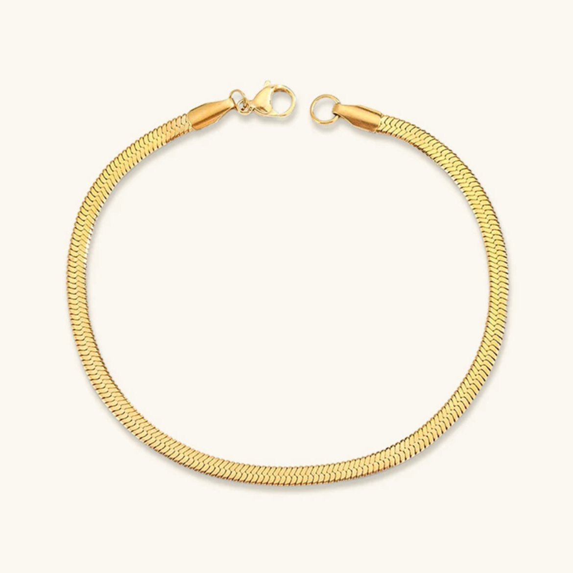 Valerie Gold Herringbone Bracelet