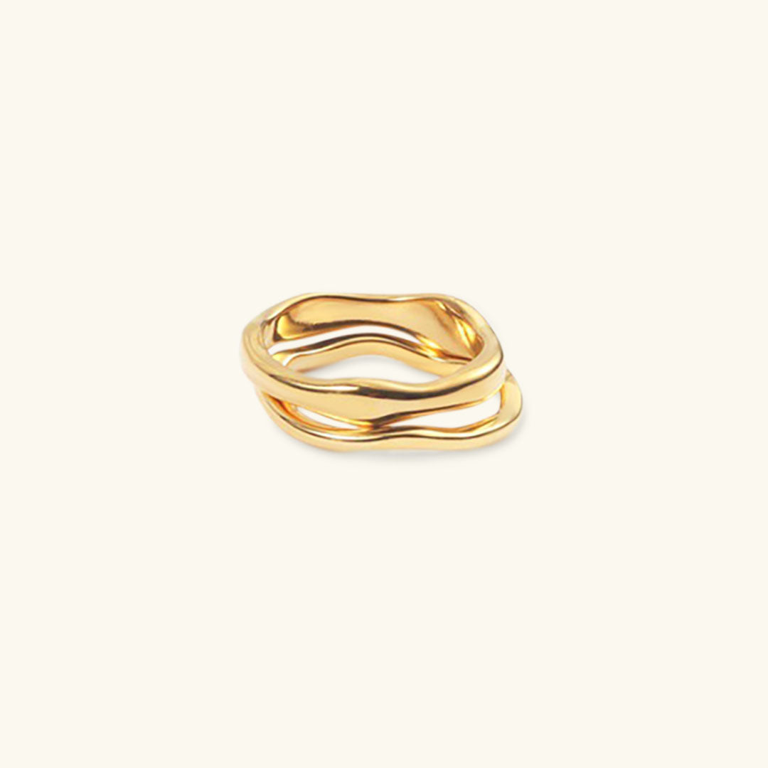 Edith Gold Stacker Ring